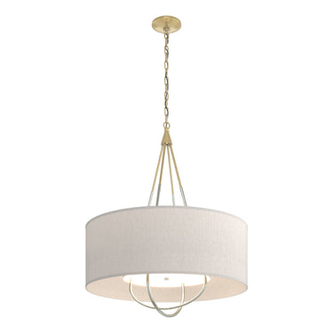 Hubbardton Forge 104230 Loop Pendant - Flax Shade - Crescent Harbor