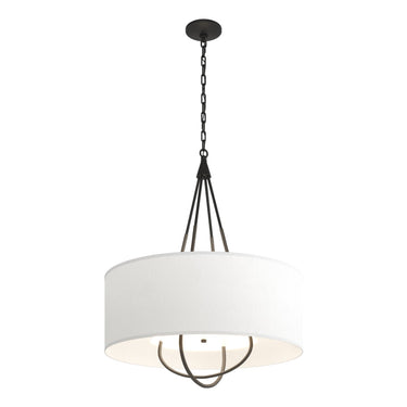 Hubbardton Forge 104230 Loop Pendant - Natural Anna Shade - Crescent Harbor