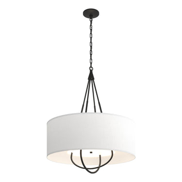 Hubbardton Forge 104230 Loop Pendant - Natural Anna Shade - Crescent Harbor