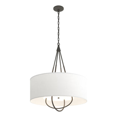 Hubbardton Forge 104230 Loop Pendant - Natural Anna Shade - Crescent Harbor