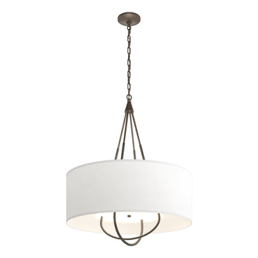 Hubbardton Forge 104230 Loop Pendant - Natural Anna Shade - Crescent Harbor