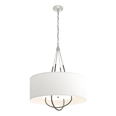 Hubbardton Forge 104230 Loop Pendant - Natural Anna Shade - Crescent Harbor