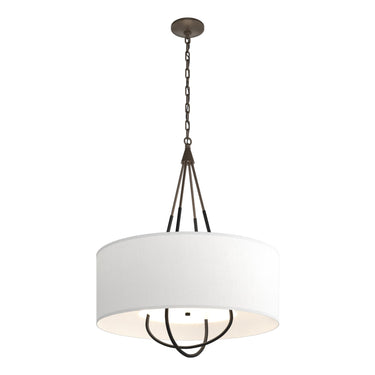 Hubbardton Forge 104230 Loop Pendant - Natural Anna Shade - Crescent Harbor