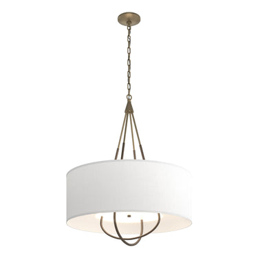 Hubbardton Forge 104230 Loop Pendant - Natural Anna Shade - Crescent Harbor