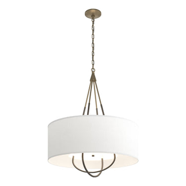 Hubbardton Forge 104230 Loop Pendant - Natural Anna Shade - Crescent Harbor