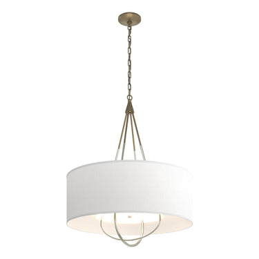 Hubbardton Forge 104230 Loop Pendant - Natural Anna Shade - Crescent Harbor