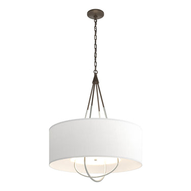Hubbardton Forge 104230 Loop Pendant - Natural Anna Shade - Crescent Harbor