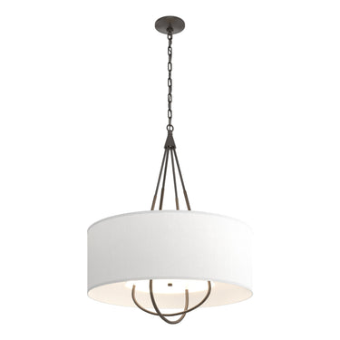 Hubbardton Forge 104230 Loop Pendant - Natural Anna Shade - Crescent Harbor