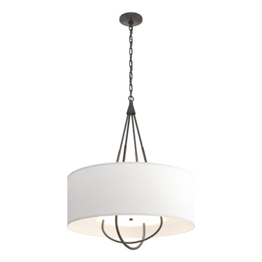 Hubbardton Forge 104230 Loop Pendant - Natural Anna Shade - Crescent Harbor