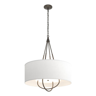 Hubbardton Forge 104230 Loop Pendant - Natural Anna Shade - Crescent Harbor