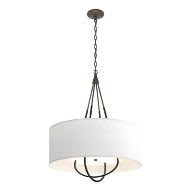 Hubbardton Forge 104230 Loop Pendant - Natural Anna Shade - Crescent Harbor
