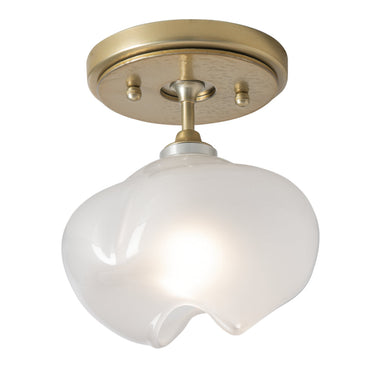 Hubbardton Forge 121372 Ume 1-Light Semi-Flush - Frosted Glass -FD0710 - Crescent Harbor