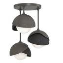 Hubbardton Forge 121374 Brooklyn 3-Light Double Shade Semi-Flush 6