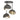 Hubbardton Forge 121374 Brooklyn 3-Light Double Shade Semi-Flush 8