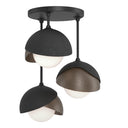 Hubbardton Forge 121374 Brooklyn 3-Light Double Shade Semi-Flush 9