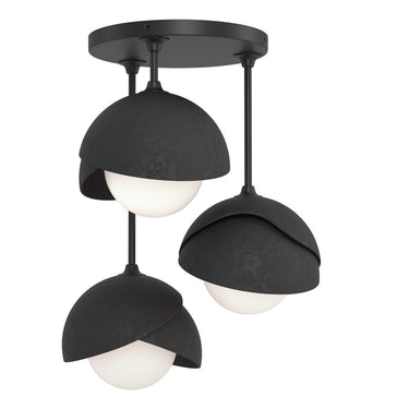 Hubbardton Forge 121374 Brooklyn 3-Light Double Shade Semi-Flush 11
