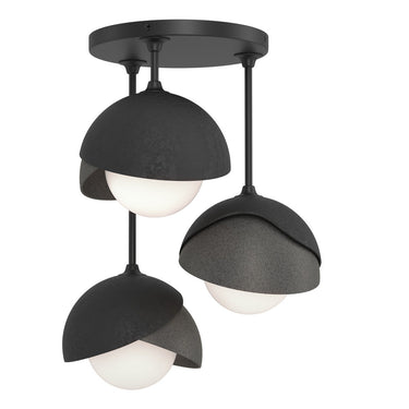 Hubbardton Forge 121374 Brooklyn 3-Light Double Shade Semi-Flush 13