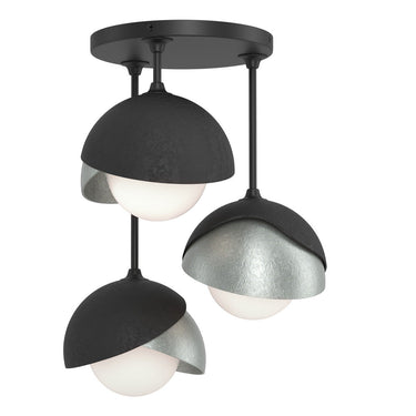 Hubbardton Forge 121374 Brooklyn 3-Light Double Shade Semi-Flush 14