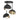 Hubbardton Forge 121374 Brooklyn 3-Light Double Shade Semi-Flush 15