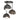 Hubbardton Forge 121374 Brooklyn 3-Light Double Shade Semi-Flush 17