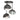 Hubbardton Forge 121374 Brooklyn 3-Light Double Shade Semi-Flush 19