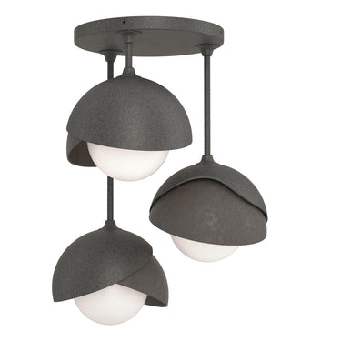 Hubbardton Forge 121374 Brooklyn 3-Light Double Shade Semi-Flush 21
