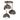 Hubbardton Forge 121374 Brooklyn 3-Light Double Shade Semi-Flush 1