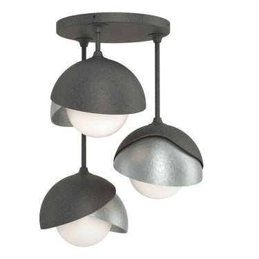 Hubbardton Forge 121374 Brooklyn 3-Light Double Shade Semi-Flush 23