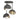 Hubbardton Forge 121374 Brooklyn 3-Light Double Shade Semi-Flush 24