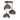 Hubbardton Forge 121374 Brooklyn 3-Light Double Shade Semi-Flush 2