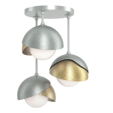 Hubbardton Forge 121374 Brooklyn 3-Light Double Shade Semi-Flush 28