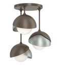 Hubbardton Forge 121374 Brooklyn 3-Light Double Shade Semi-Flush 3