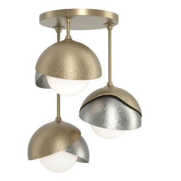 Hubbardton Forge 121374 Brooklyn 3-Light Double Shade Semi-Flush 33