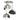 Hubbardton Forge 121374 Brooklyn 3-Light Double Shade Semi-Flush 36