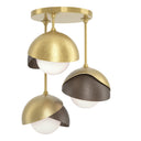 Hubbardton Forge 121374 Brooklyn 3-Light Double Shade Semi-Flush 41