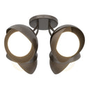 Hubbardton Forge 121376 Brooklyn 4-Light Double Shade Semi-Flush 28