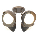 Hubbardton Forge 121376 Brooklyn 4-Light Double Shade Semi-Flush 3