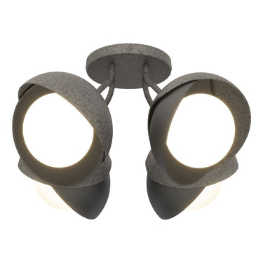 Hubbardton Forge 121376 Brooklyn 4-Light Double Shade Semi-Flush 39