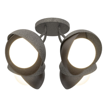 Hubbardton Forge 121376 Brooklyn 4-Light Double Shade Semi-Flush 40