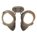 Hubbardton Forge 121376 Brooklyn 4-Light Double Shade Semi-Flush 4
