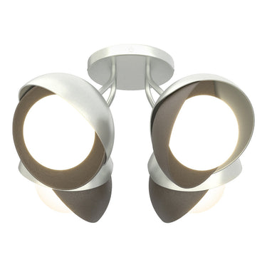 Hubbardton Forge 121376 Brooklyn 4-Light Double Shade Semi-Flush 47