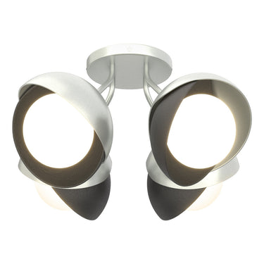 Hubbardton Forge 121376 Brooklyn 4-Light Double Shade Semi-Flush 48