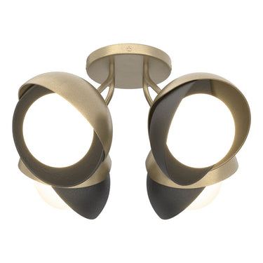 Hubbardton Forge 121376 Brooklyn 4-Light Double Shade Semi-Flush 57