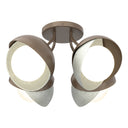 Hubbardton Forge 121376 Brooklyn 4-Light Double Shade Semi-Flush 6