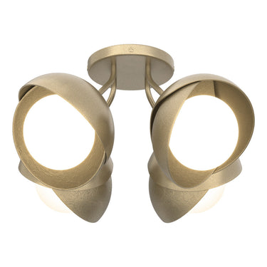 Hubbardton Forge 121376 Brooklyn 4-Light Double Shade Semi-Flush 61