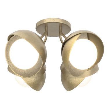 Hubbardton Forge 121376 Brooklyn 4-Light Double Shade Semi-Flush 63