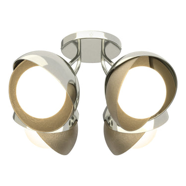 Hubbardton Forge 121376 Brooklyn 4-Light Double Shade Semi-Flush 70
