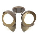 Hubbardton Forge 121376 Brooklyn 4-Light Double Shade Semi-Flush 7
