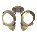 Hubbardton Forge 121376 Brooklyn 4-Light Double Shade Semi-Flush 9