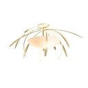 Hubbardton Forge 124352 Dahlia Medium 2 Light Incandescent Semi-Flush in Opal Glass 8